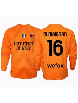 AC Milan Mike Maignan #16 Målvakt Replika Borta Kläder 2024-25 Långärmad